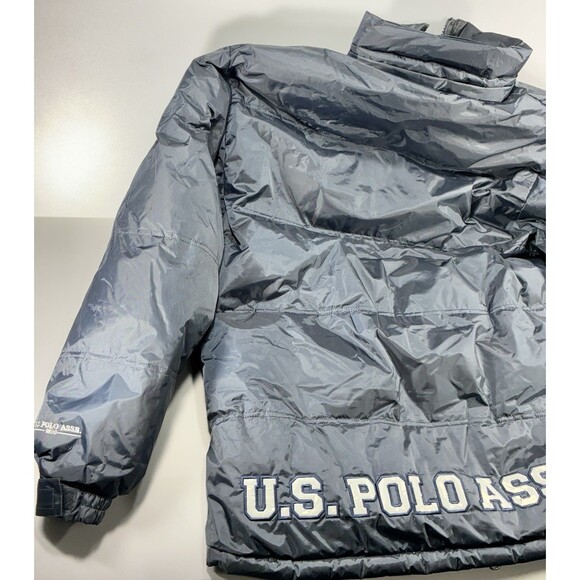 U.S. Polo Assn. Navy Blue Full Zip Insulated Puffer Jacket Men's Large - Picture 12 of 16